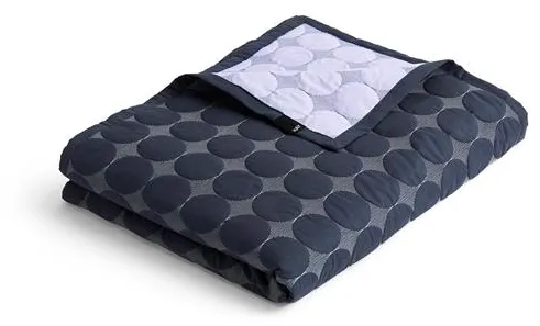 HAY Mega Dot Organic Sengeteppe 235x245 Midnight Blue