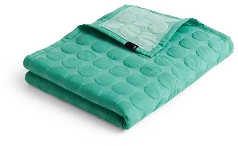 HAY Mega Dot Organic Sengeteppe 260x260 Sea Green